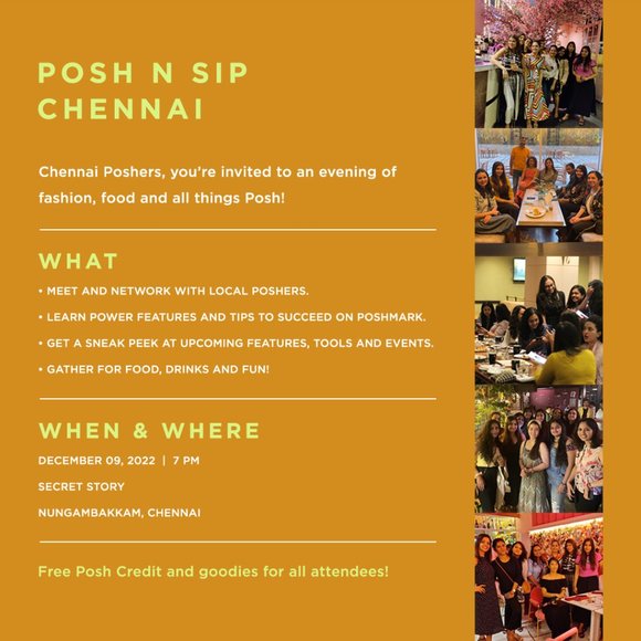 POSH N SIP: Chennai 🌟 - EVENT POSTPONED - Picture 2 of 2